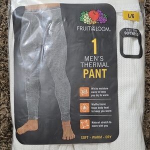 Fruit of the Loom Gray Men's Thermal Pant